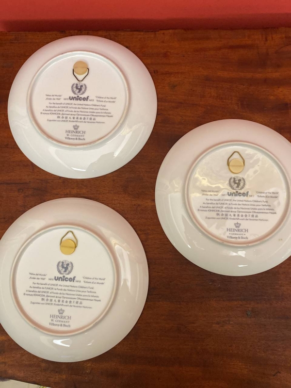 Set of Villeroy & Boch Collectible Decorative Plates, Children of the World Series, 1980s Germany