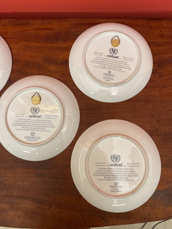 Set of Villeroy & Boch Collectible Decorative Plates, Children of the World Series, 1980s Germany