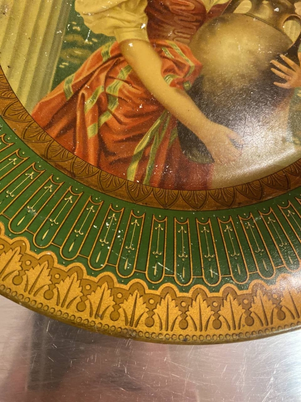 Antique Chas W. Shonk Co. Lithographed Metal Advertising Plate, 1891–1901, America