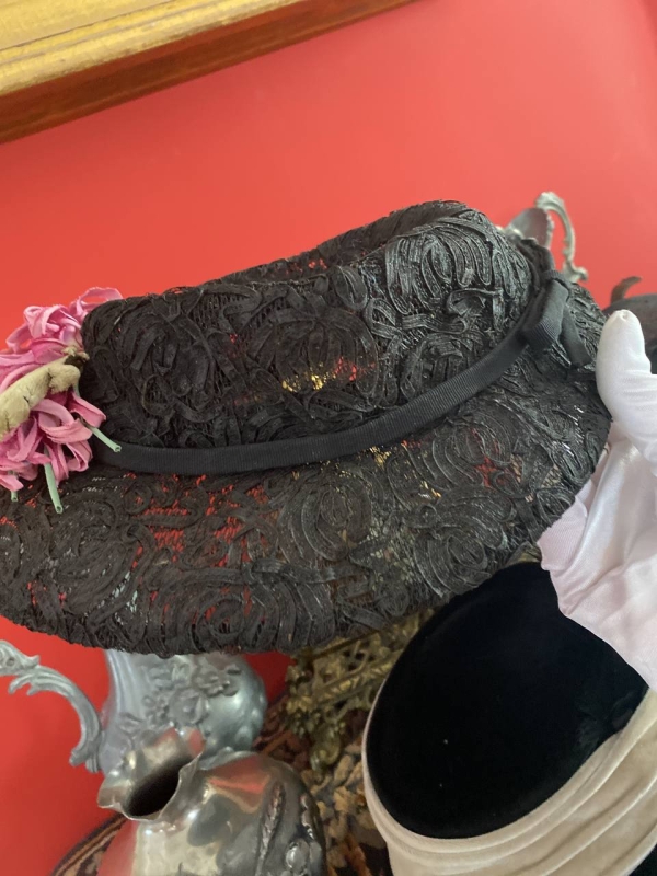 Vintage 1920s–30s Art Deco Ladies' Hats with Floral Embellishments