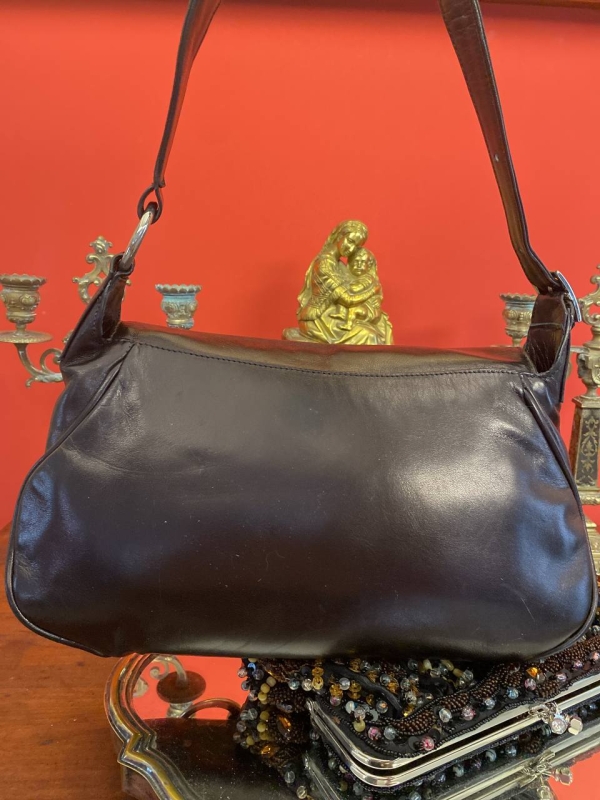 Gucci-Style Black Leather Shoulder Bag, Lady Shop Luxembourg