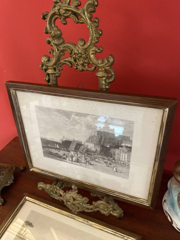 Set of Naples Engravings Under Glass