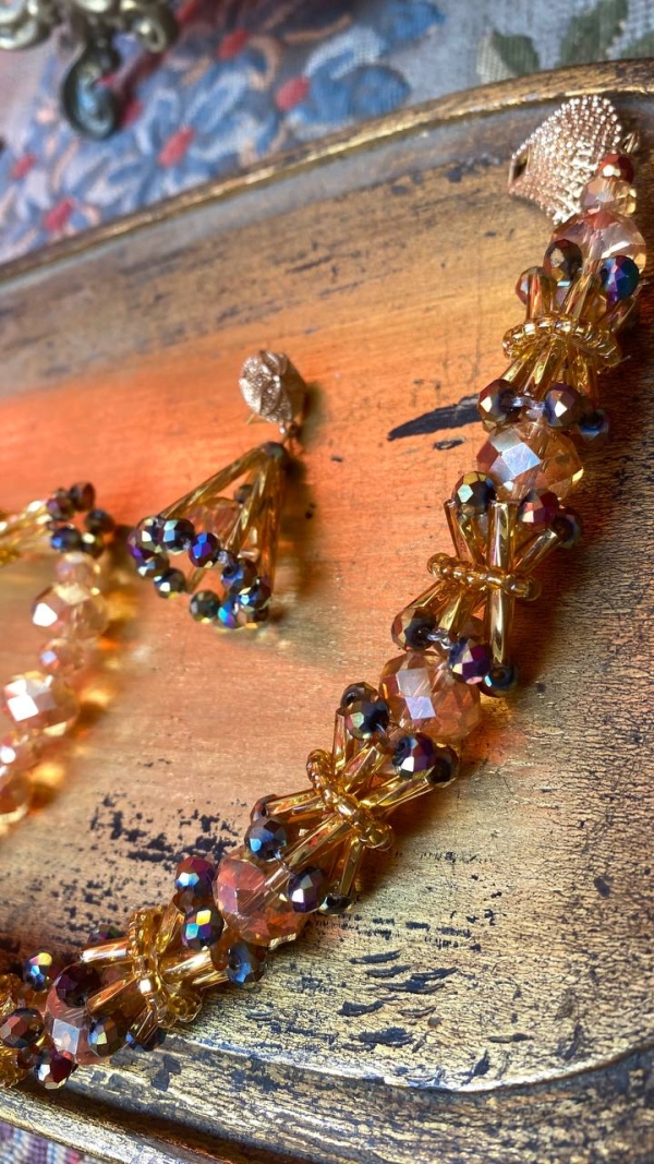 Italian Crystal and Bead Jewelry Set