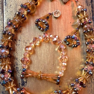 Italian Crystal and Bead Jewelry Set