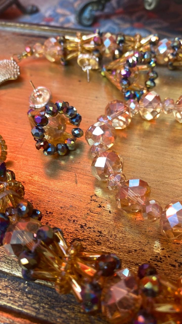 Italian Crystal and Bead Jewelry Set