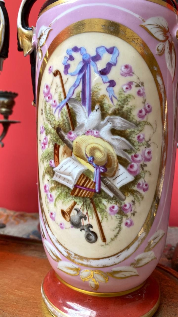 Antique French Pair of Decorative Vases