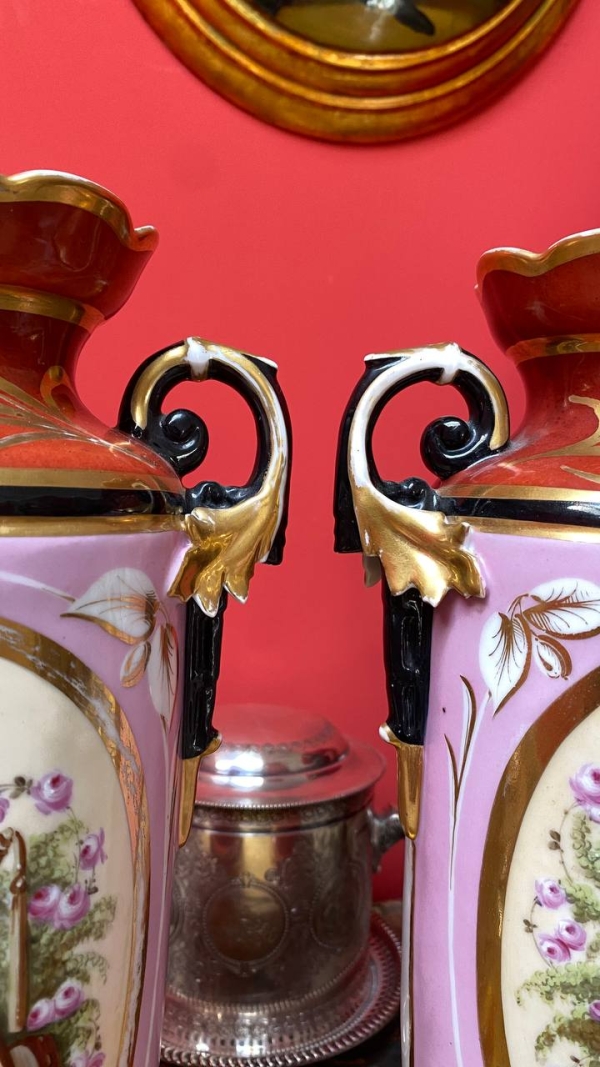 Antique French Pair of Decorative Vases
