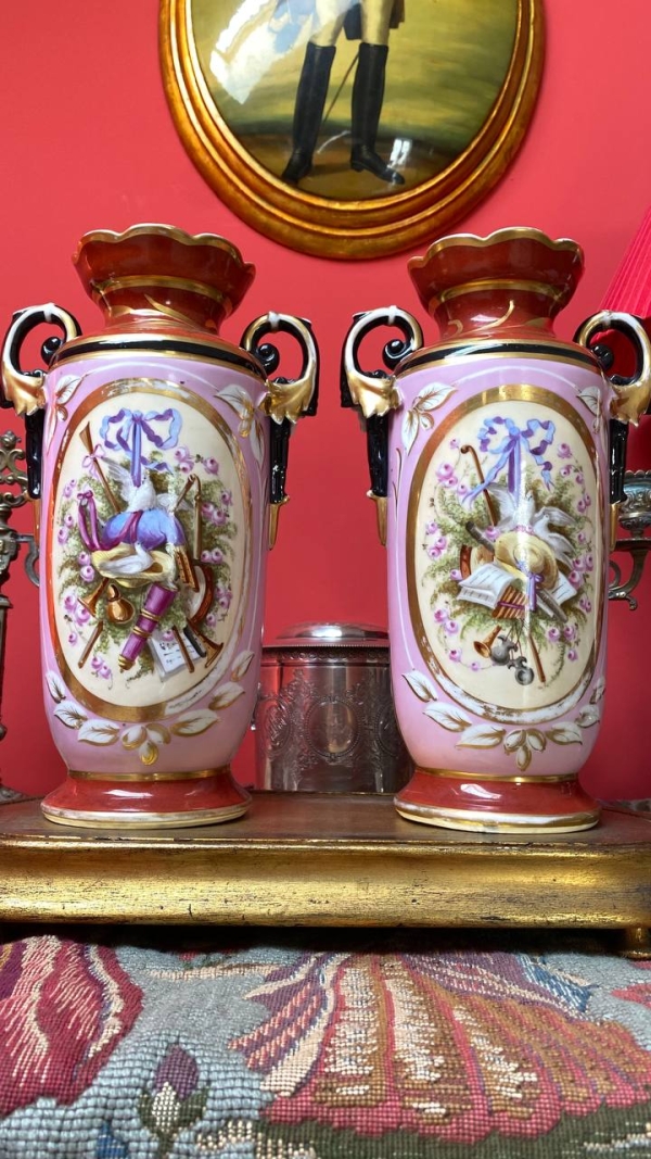 Antique French Pair of Decorative Vases