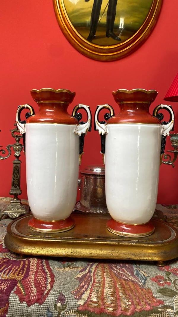 Antique French Pair of Decorative Vases