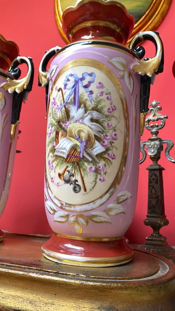 Antique French Pair of Decorative Vases