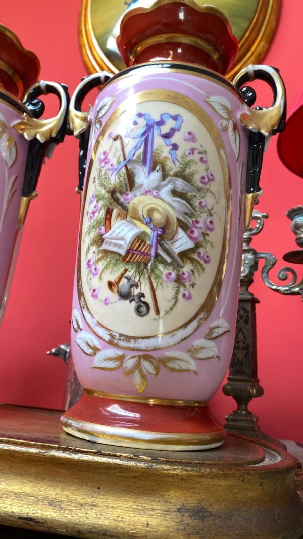 Antique French Pair of Decorative Vases
