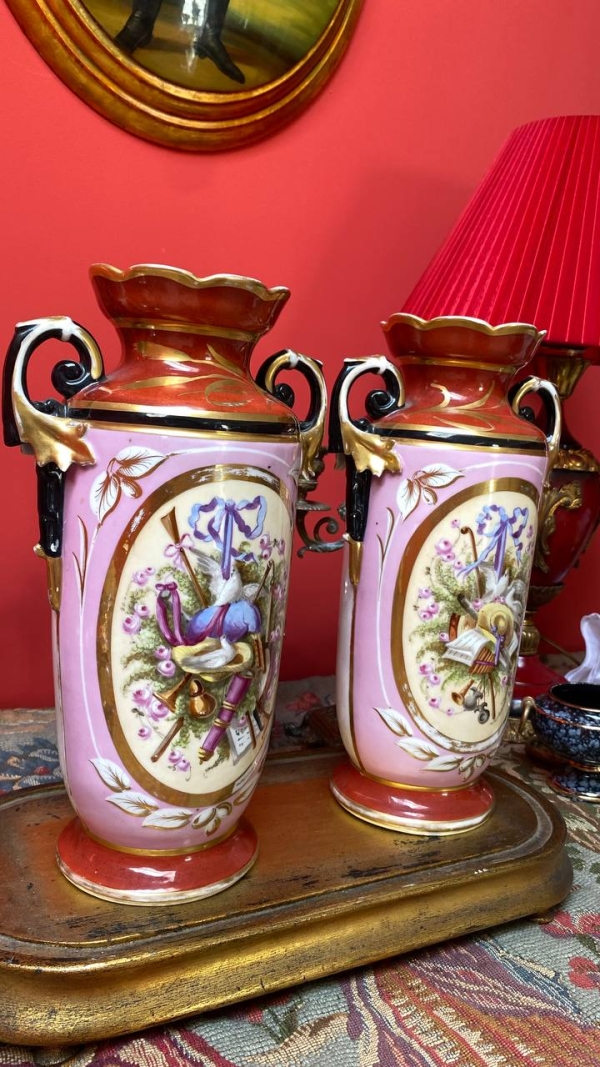 Antique French Pair of Decorative Vases