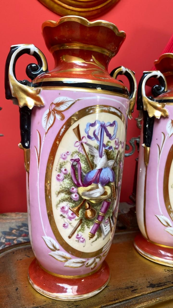 Antique French Pair of Decorative Vases