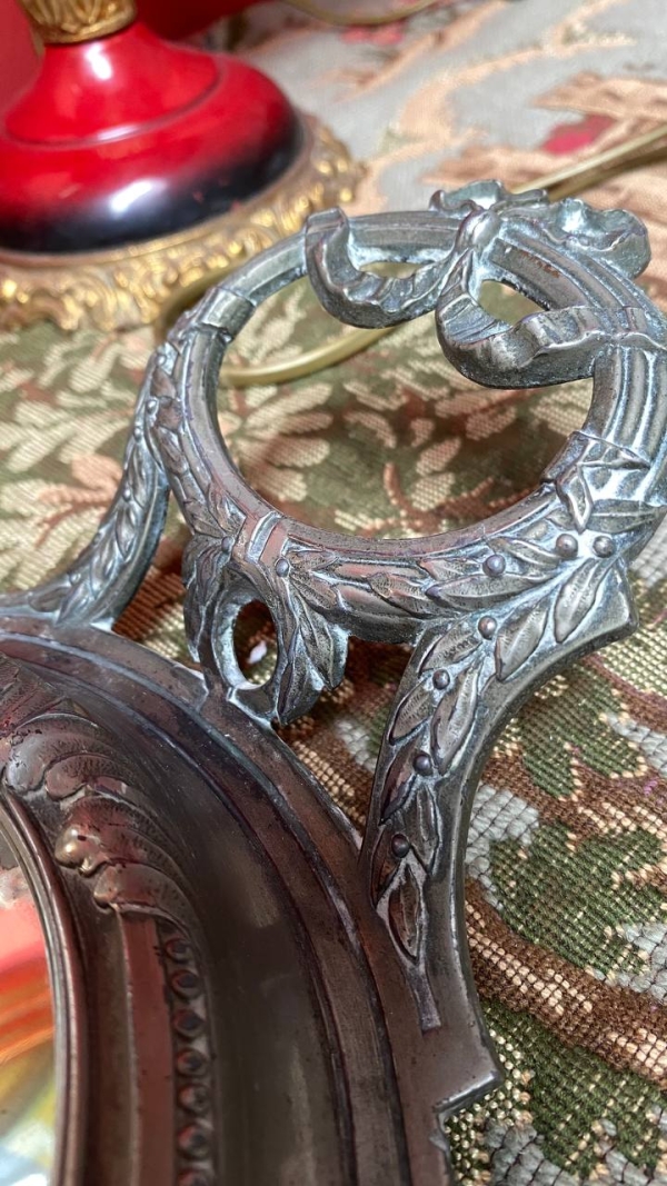 Large Vintage French Mirrored Table Centerpiece