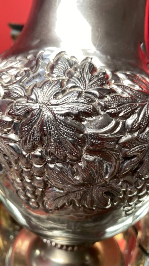 Large Antique Silver-Plated Coffee/Tea Pot