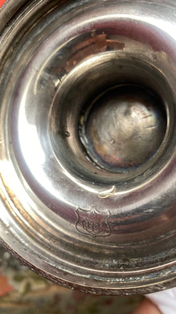 Large Antique Silver-Plated Coffee/Tea Pot