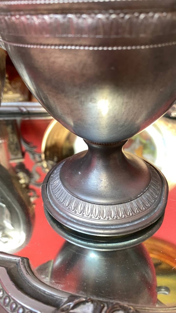 Small Empire-Style Tin Teapot