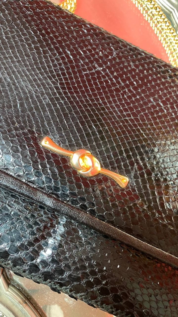 Vintage Genuine Lizard Skin Clutch
