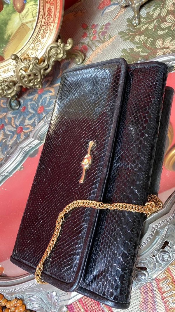 Vintage Genuine Lizard Skin Clutch