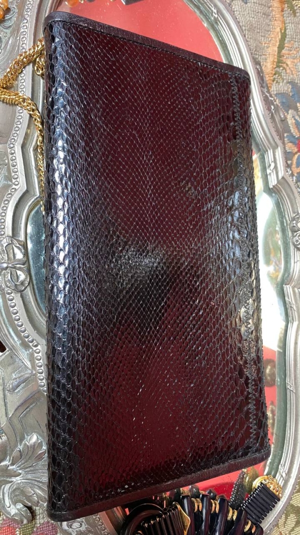 Vintage Genuine Lizard Skin Clutch