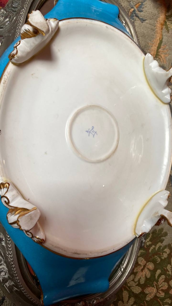 Antique Sèvres-Style Serving Set by Edmé Samson & Cie