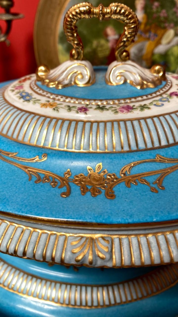 Antique Sèvres-Style Serving Set by Edmé Samson & Cie