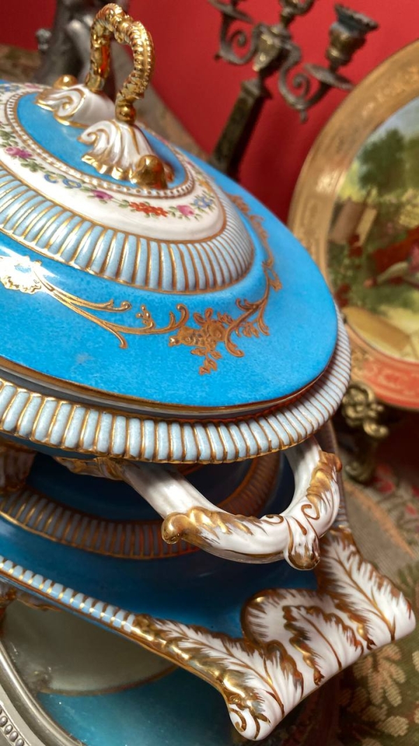 Antique Sèvres-Style Serving Set by Edmé Samson & Cie