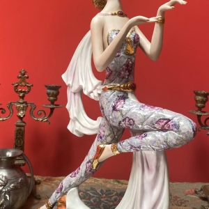 Vittorio Sabadin Art Nouveau Dancing Girl Figurine