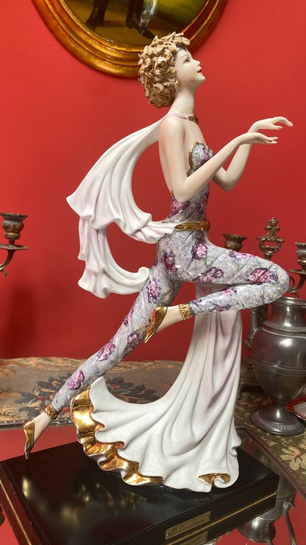 Vittorio Sabadin Art Nouveau Dancing Girl Figurine