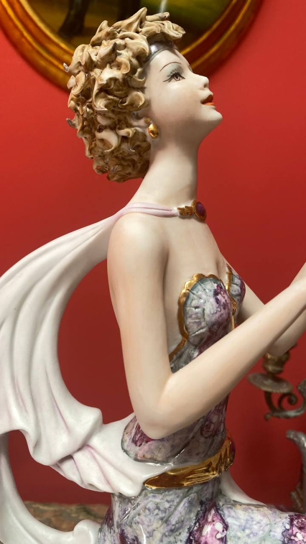 Vittorio Sabadin Art Nouveau Dancing Girl Figurine