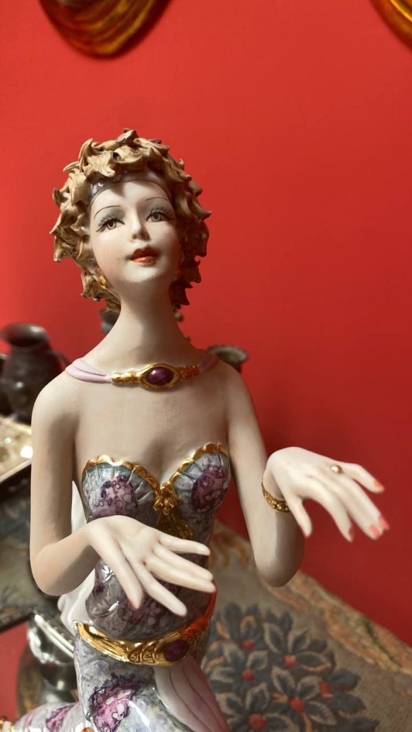 Vittorio Sabadin Art Nouveau Dancing Girl Figurine