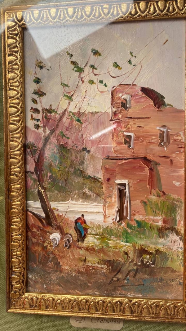 Signed Vintage Landscape by D. Salvatore
