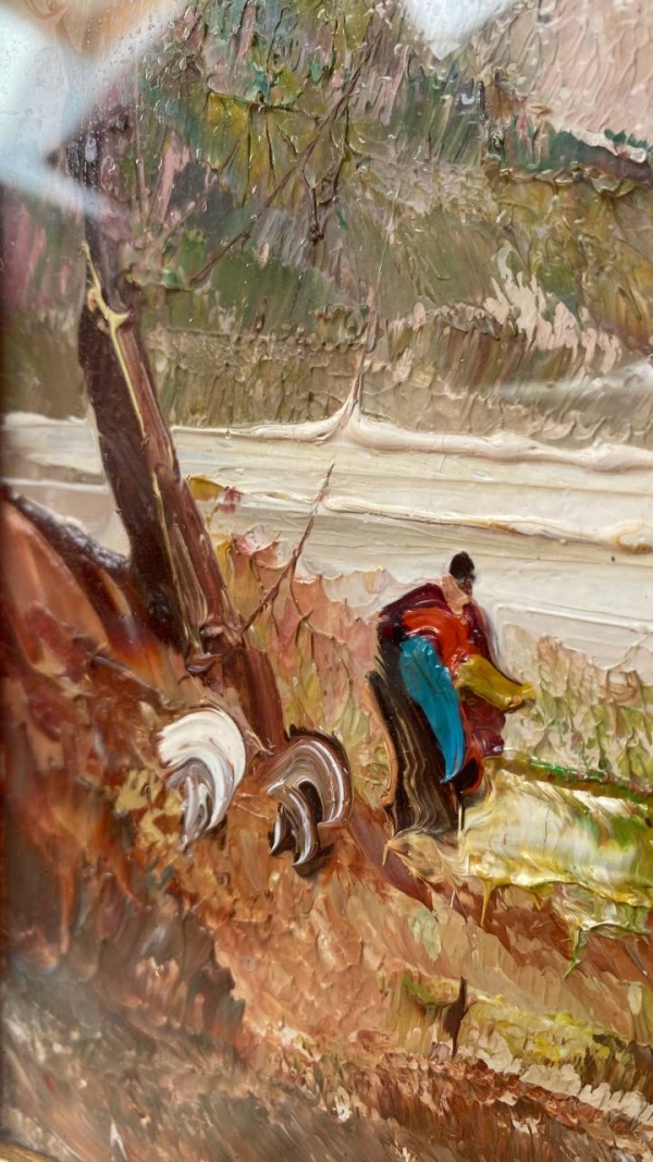 Signed Vintage Landscape by D. Salvatore
