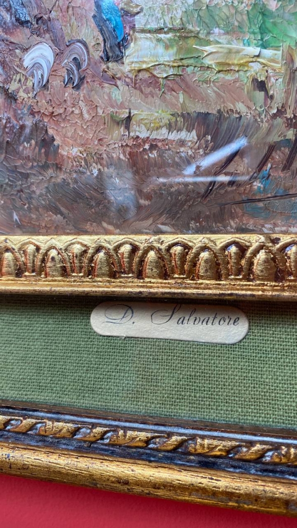 Signed Vintage Landscape by D. Salvatore