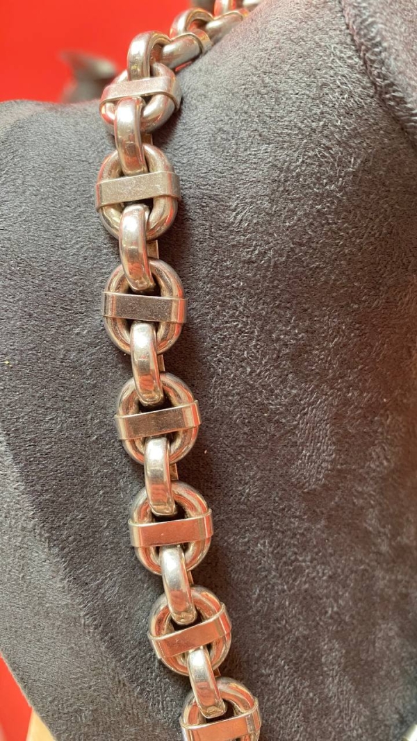 Vintage Italian Chain Necklace in 925 Silver