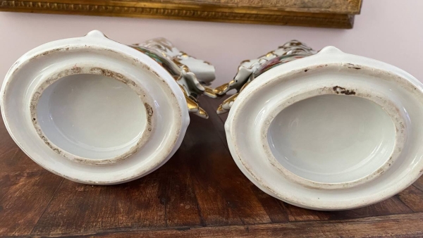 Pair of “Old Paris” Porcelain Vases