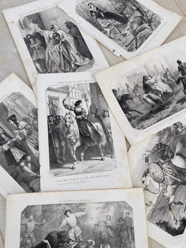 Set of Three Historic Lithographs