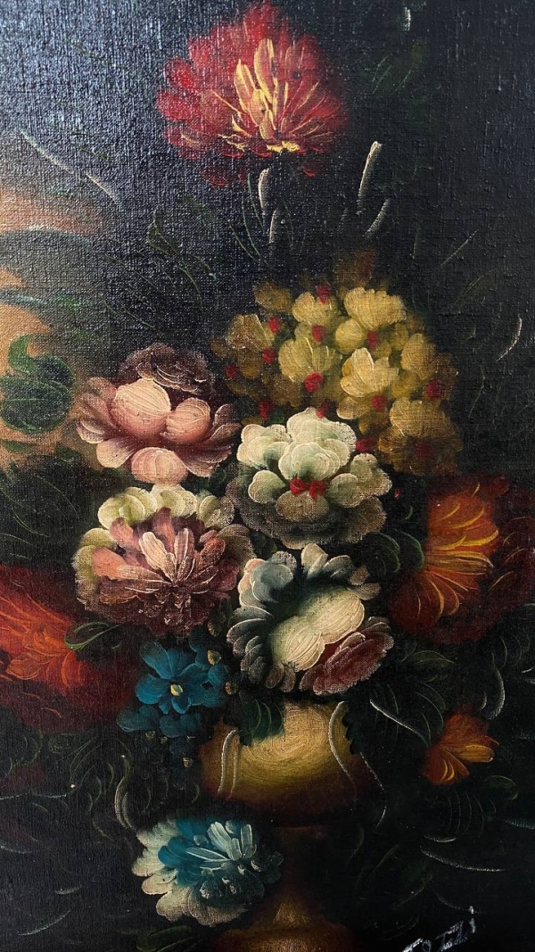 Italian Floral Still Life Signed Tozzi