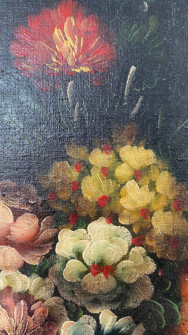 Italian Floral Still Life Signed Tozzi
