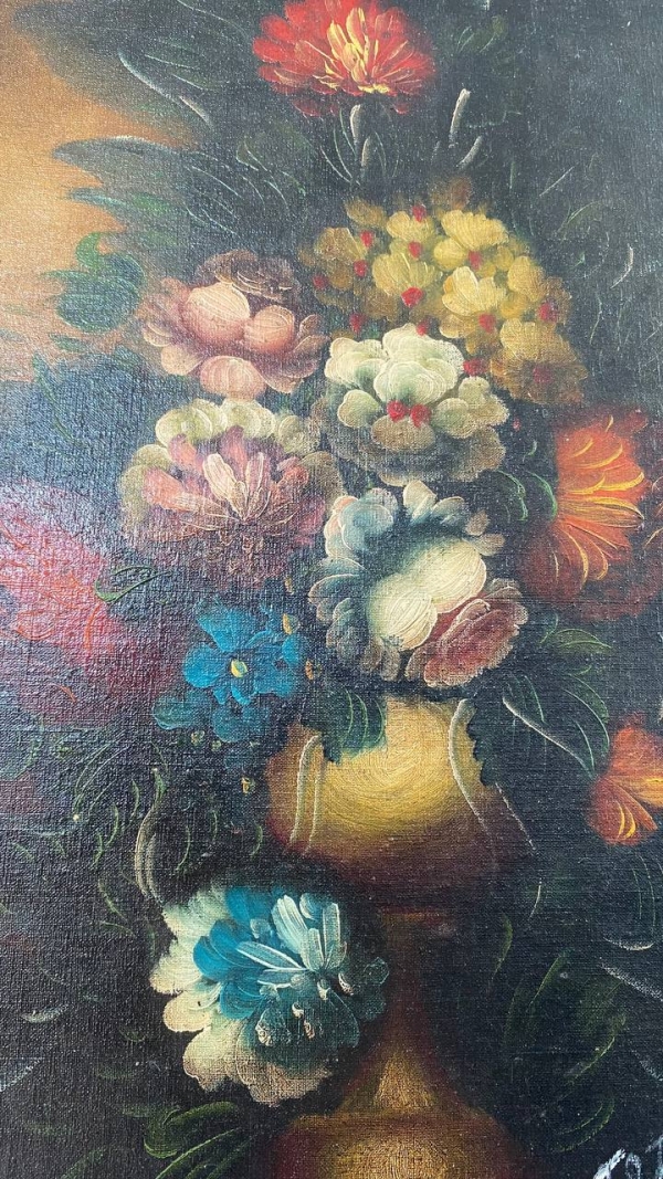 Italian Floral Still Life Signed Tozzi
