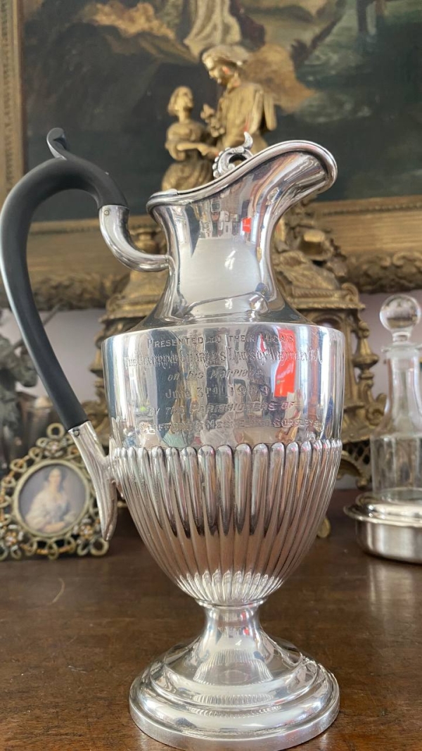 Edwardian Silver Plate Presentation Jug